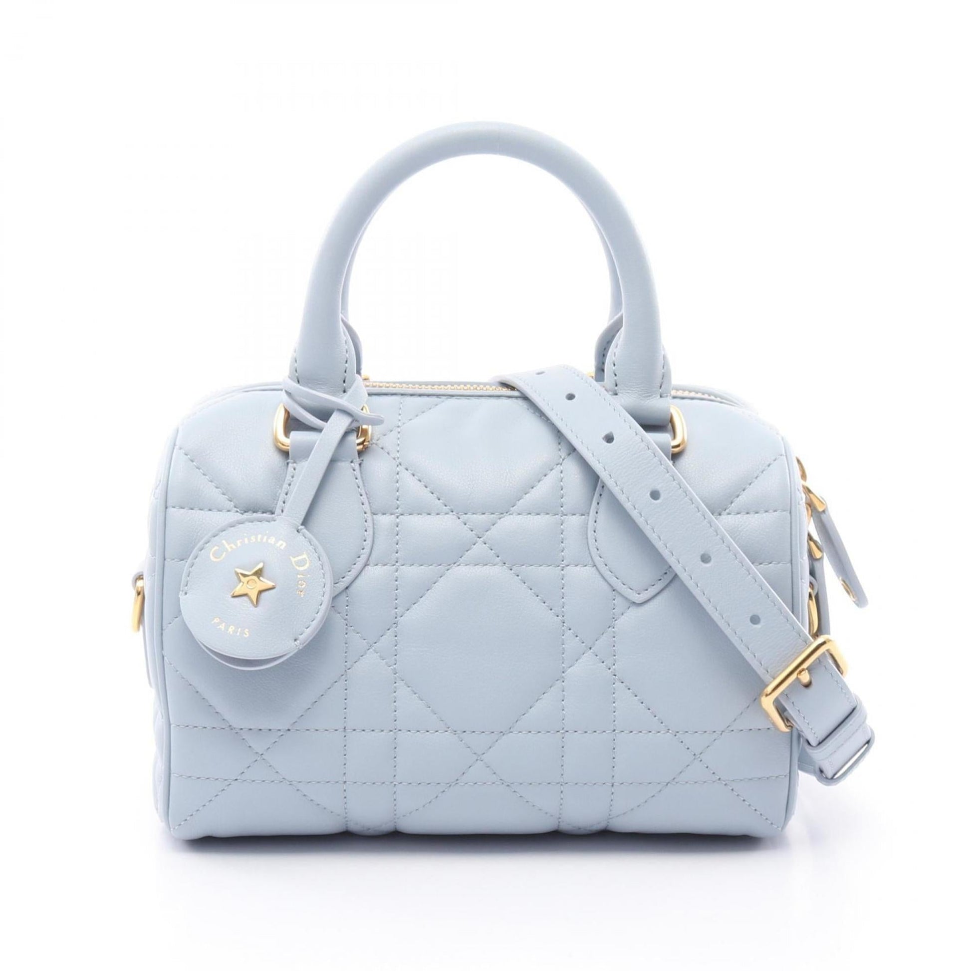 Christian Dior Blue Leather Handbag  