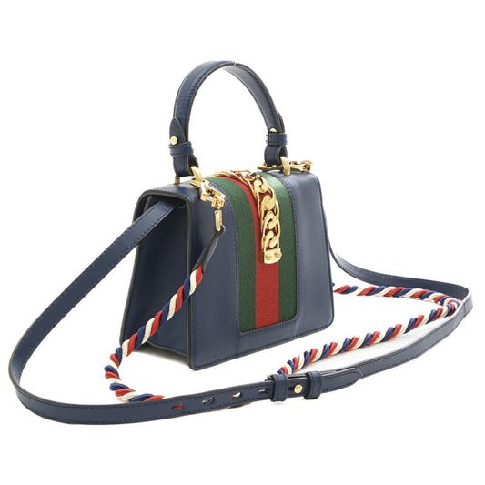 Gucci Leather Top Handle Shoulder Bag