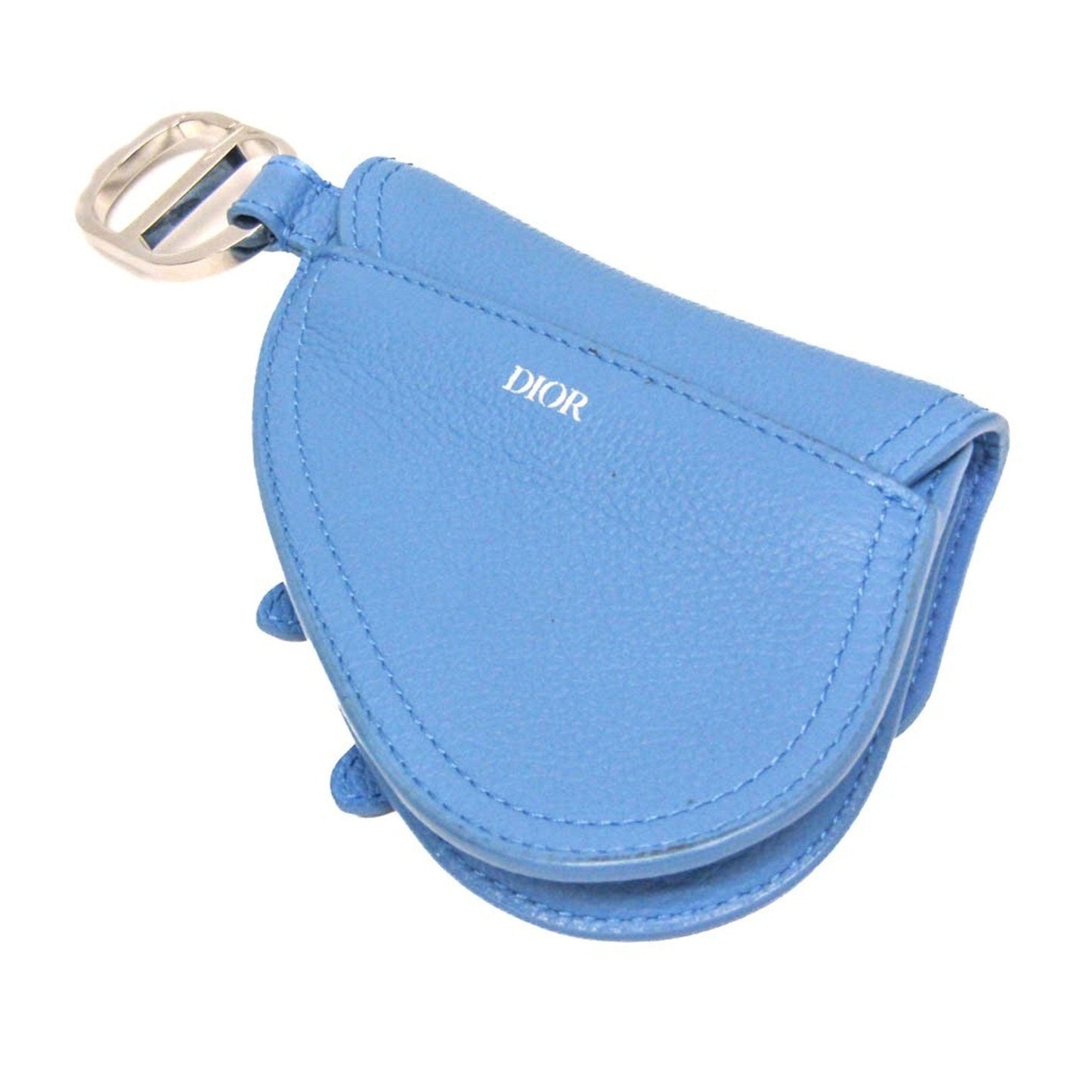 Christian Dior Blue Leather Pouch  