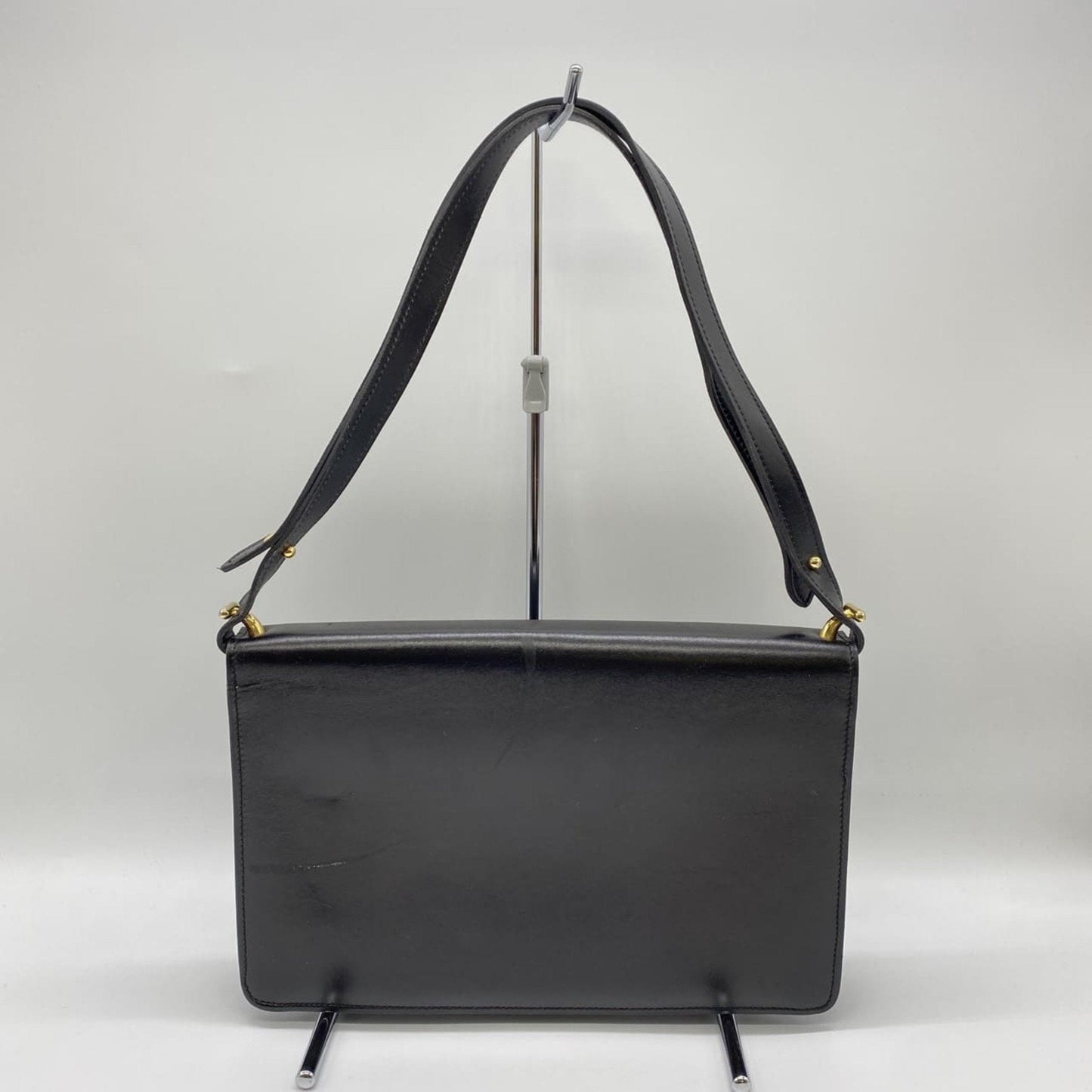 Christian Dior Black Leather Shoulder Bag  