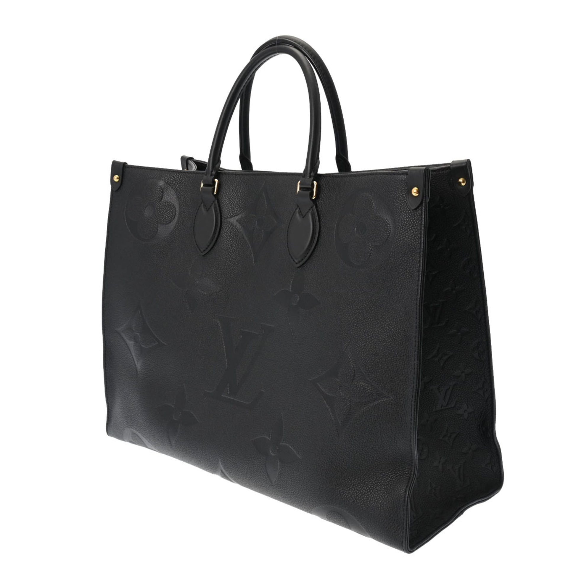 LOUIS VUITTON Monogram Empreinte On the Go GM Noir Women's Leather Handbag