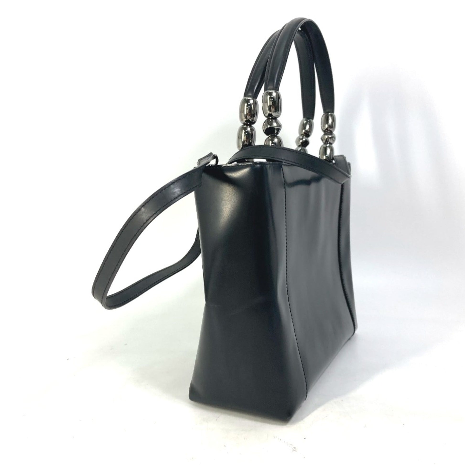 Christian Dior Black Leather Handbag  