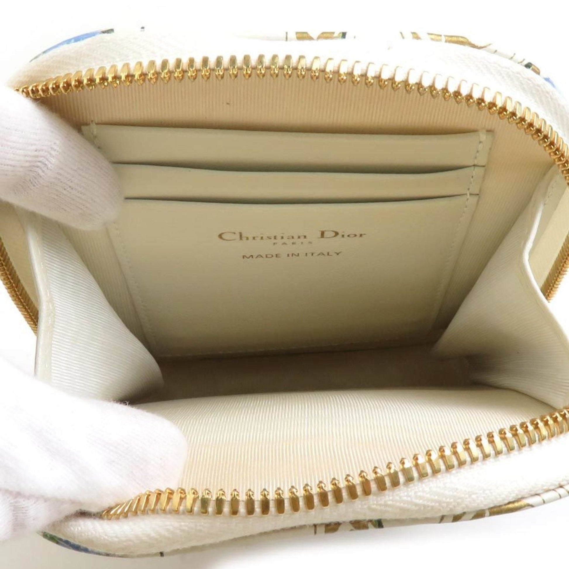Christian Dior Multi-Color Leather Pouch Shoulder Bag  