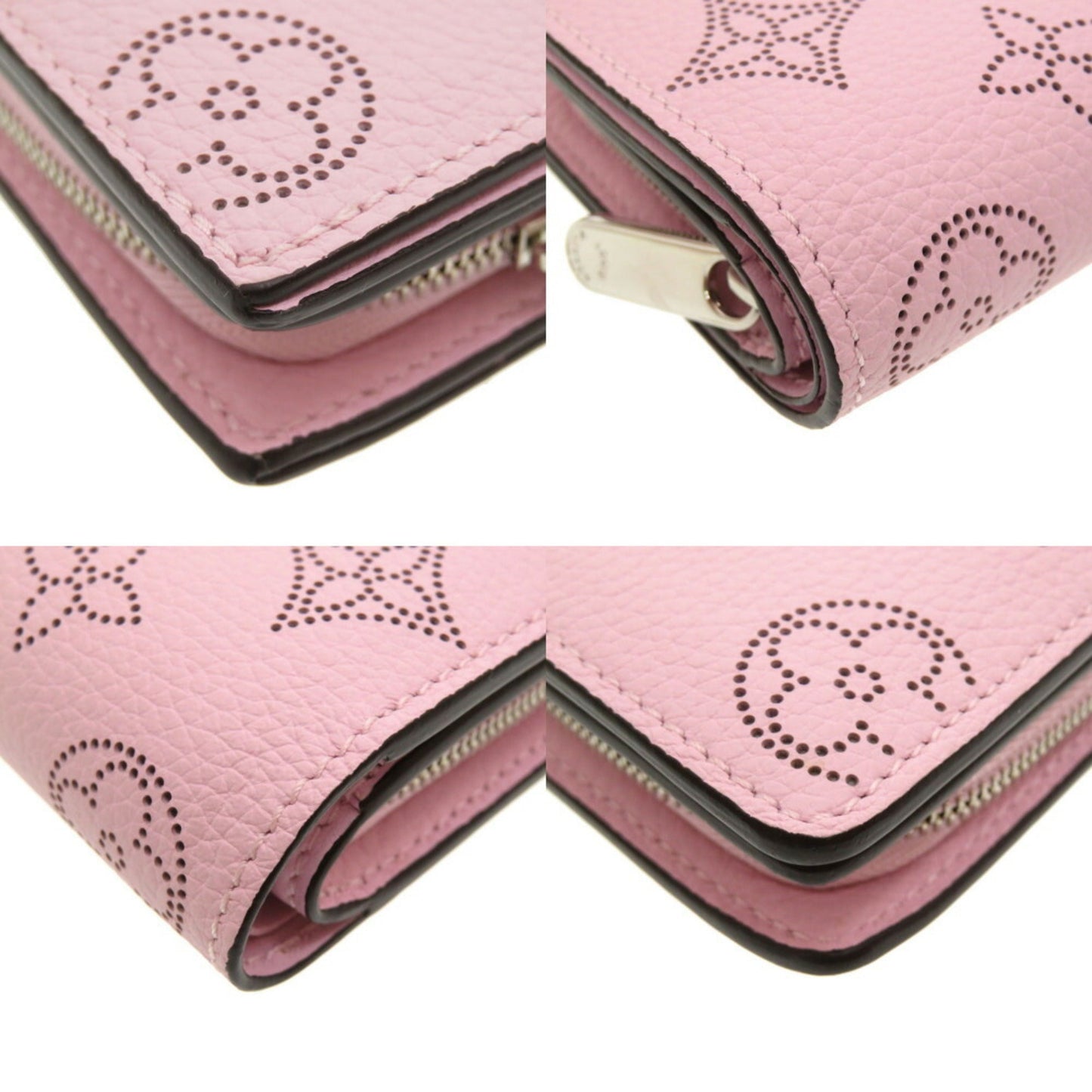 LOUIS VUITTON Monogram Mahina Portefeuille Ku Magnolia M80629 Bifold Wallet