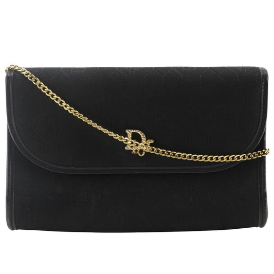 Christian Dior Black Nylon Canvas Shoulder Bag  