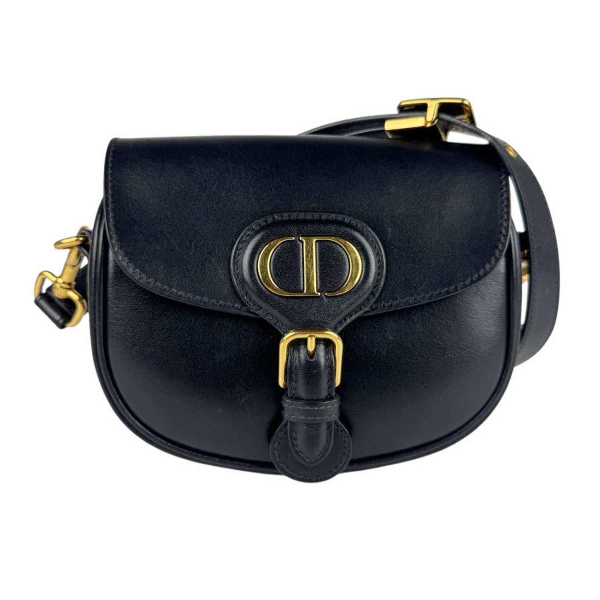 Christian Dior Black Leather Shoulder Bag  