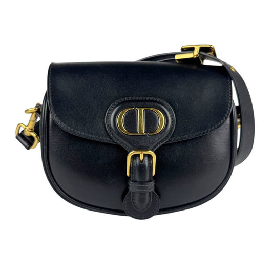 Christian Dior Black Leather Shoulder Bag  