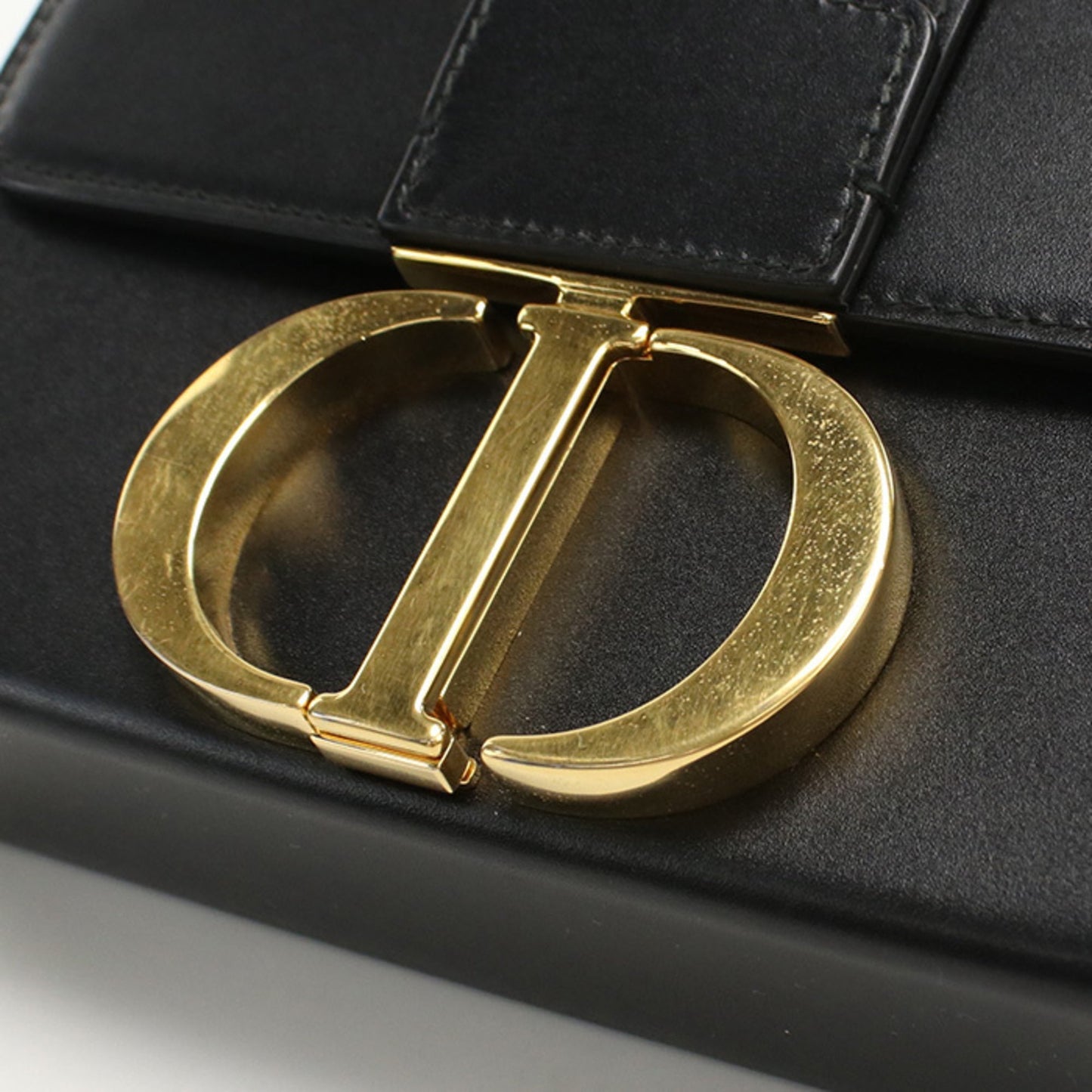 Christian Dior Black Leather Shoulder Bag  