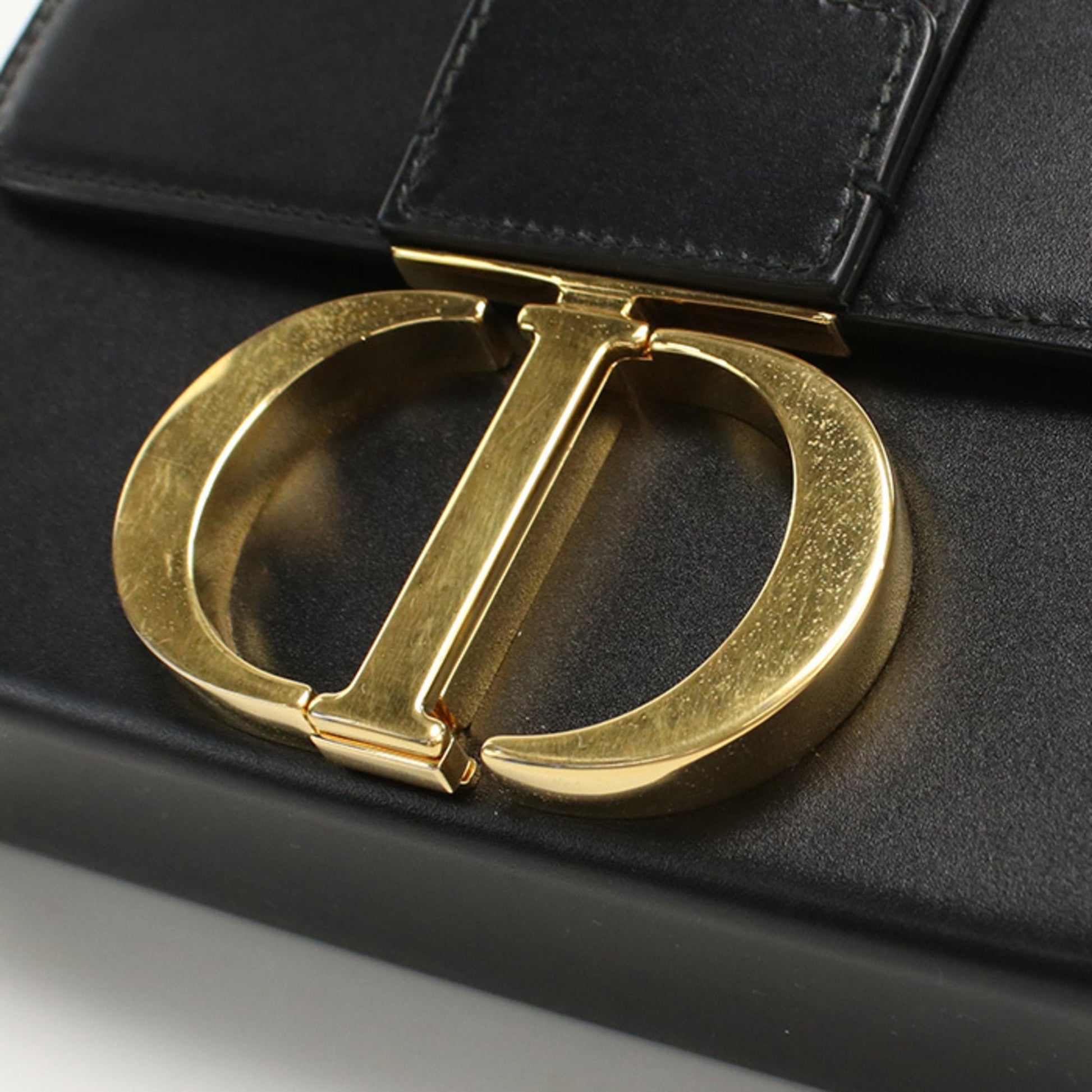 Christian Dior Black Leather Shoulder Bag  