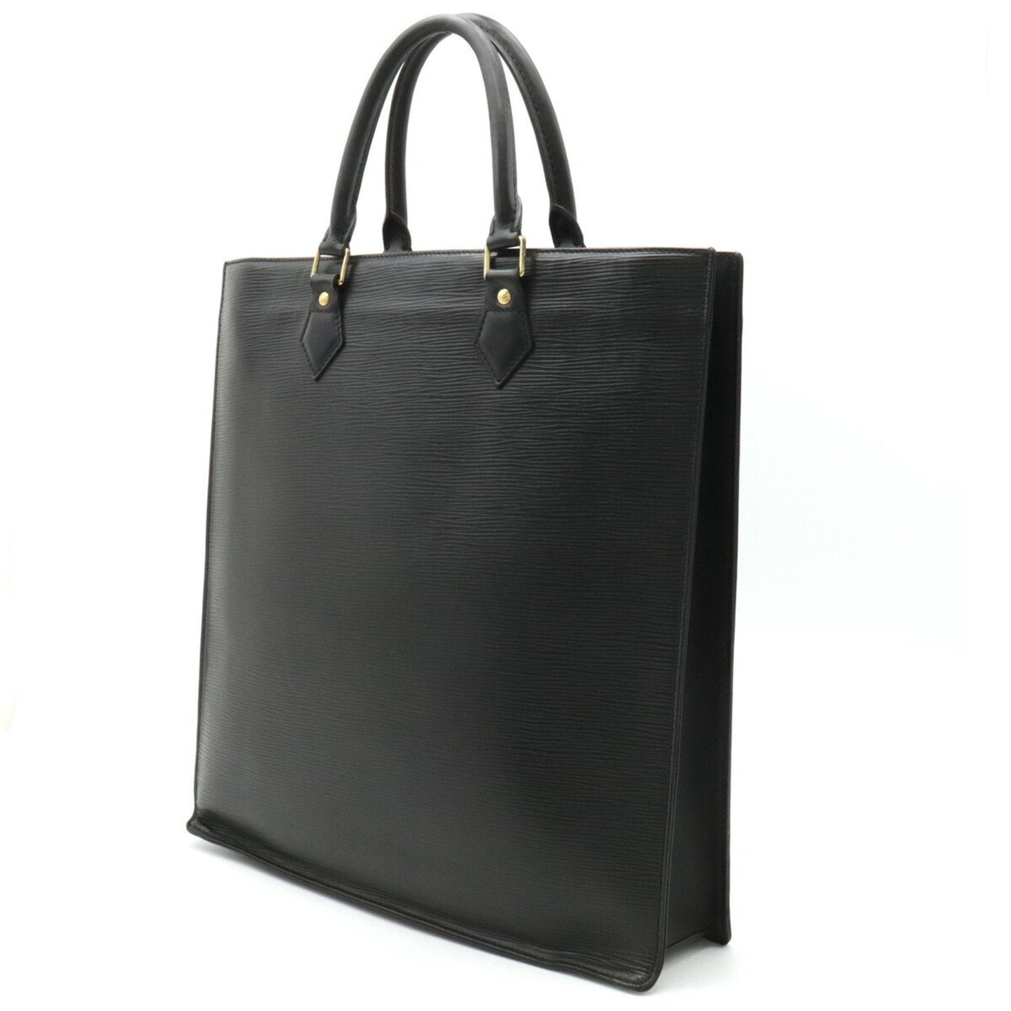 LOUIS VUITTON Epi Sac Pla Tote Bag Handbag Square Noir Black
