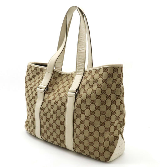 Gucci Leather Canvas Tote