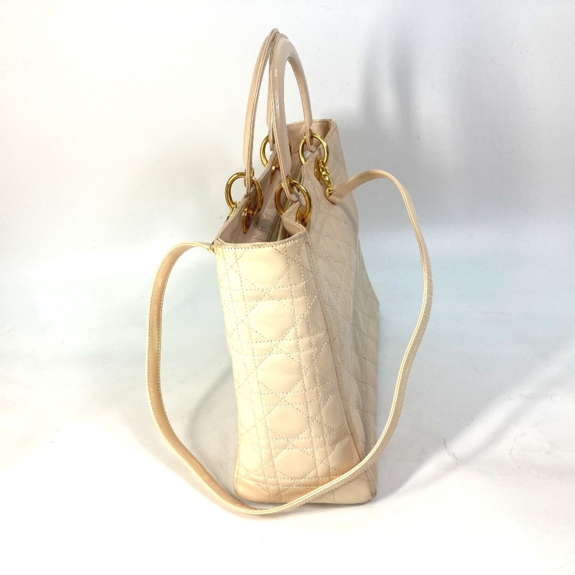 Christian Dior Beige Leather Handbag  