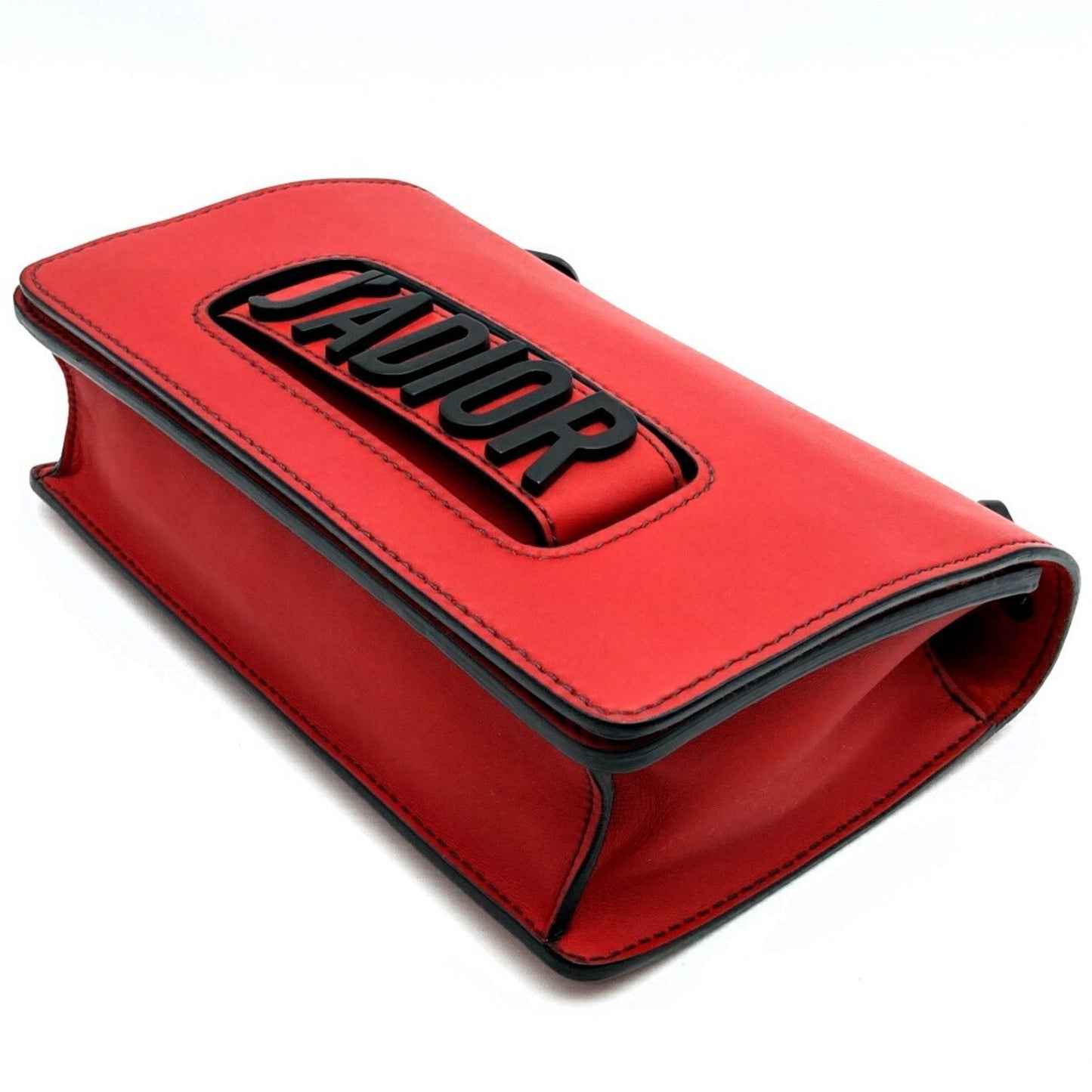 Christian Dior Red Color Leather Shoulder Bag  