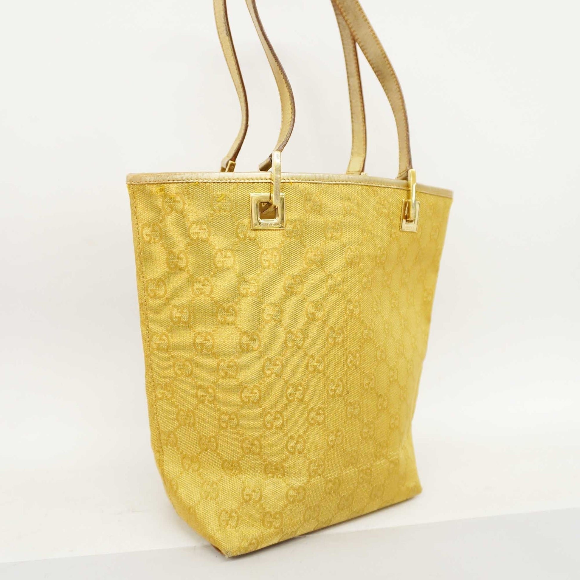 Gucci Leather Canvas Tote