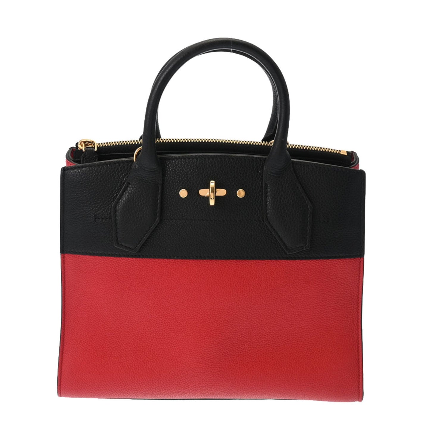 LOUIS VUITTON City Steamer PM Noir/Rouge Women's Taurillon Leather Bag