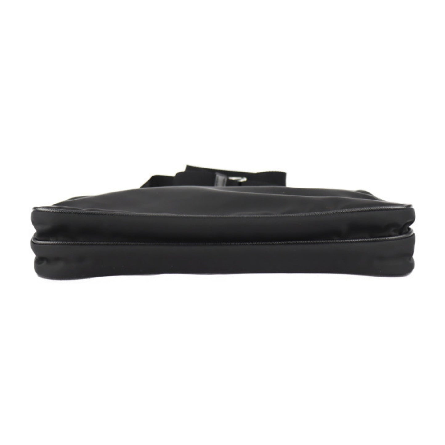 Prada shoulder Bag nylon black silver metal fittings
