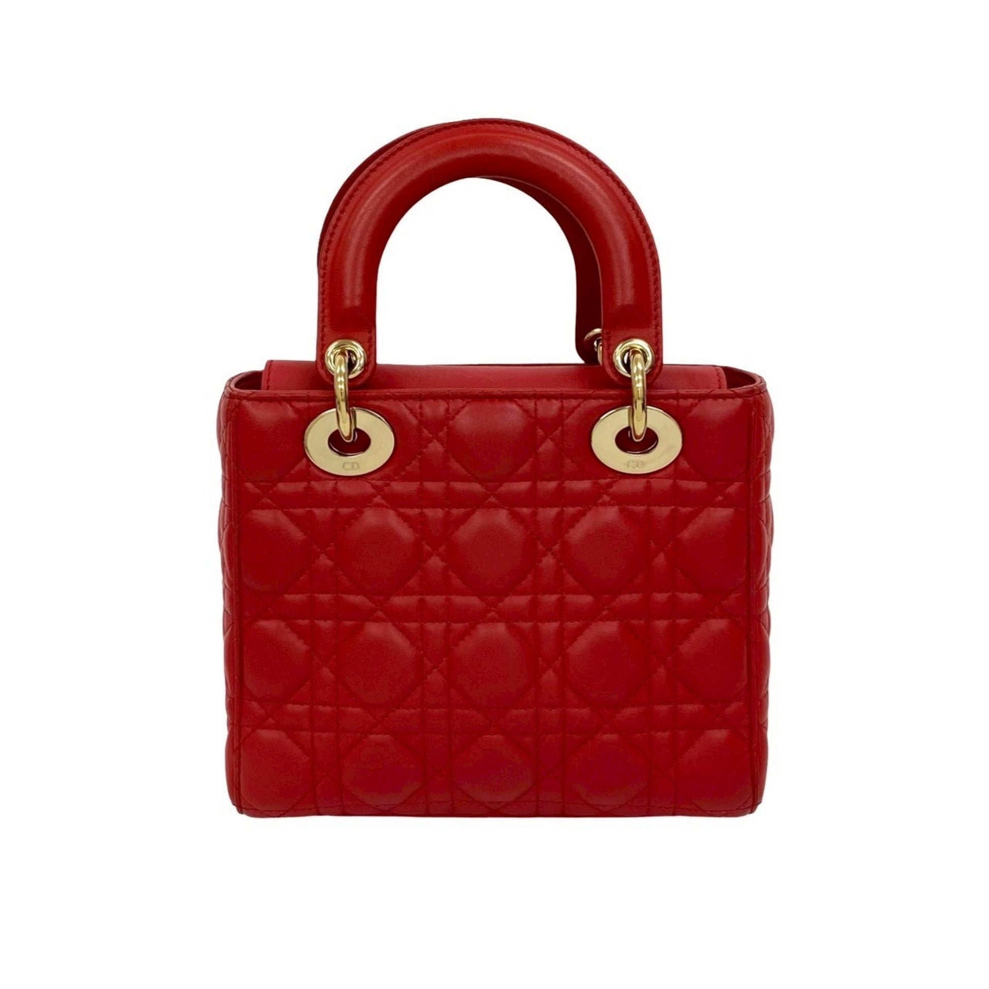 Christian Dior Red Color Leather Handbag Shoulder Bag  