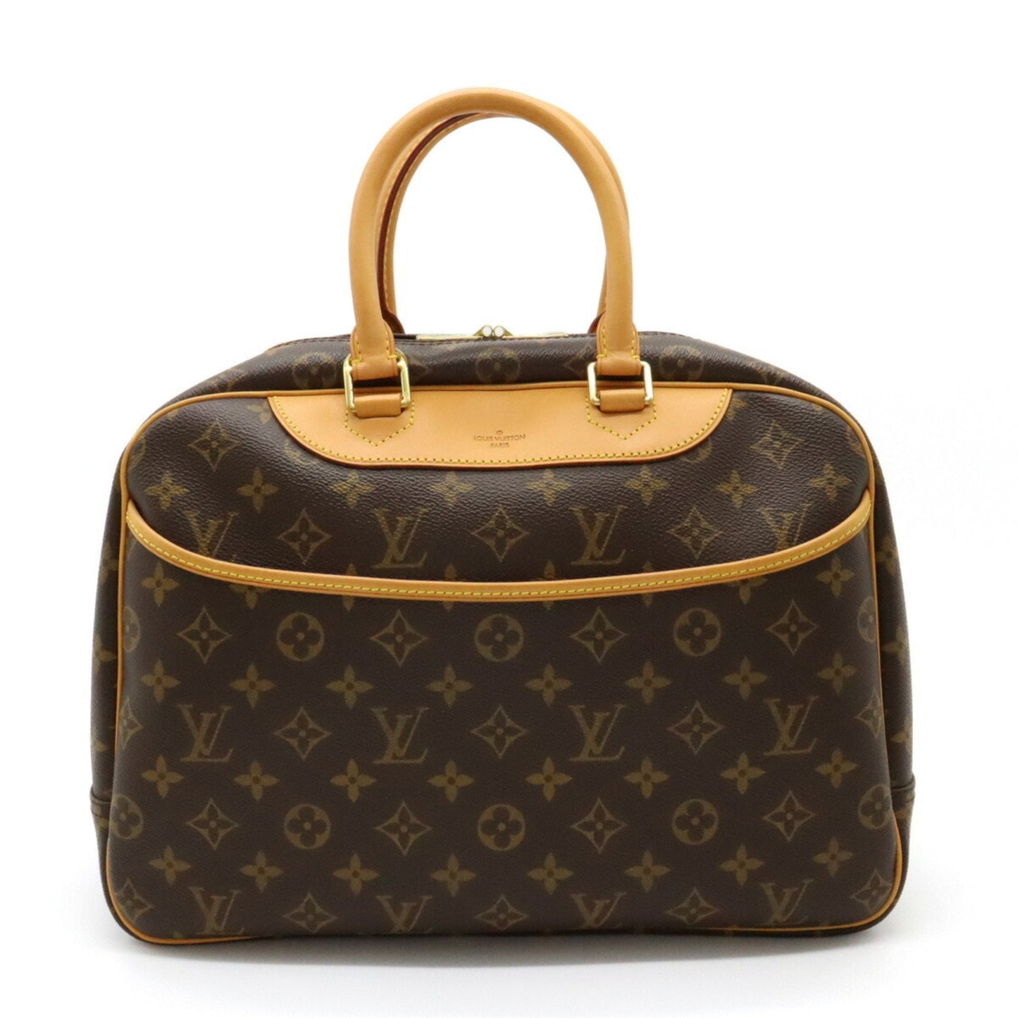 LOUIS VUITTON Monogram Bowling Vanity Deauville Handbag Boston Bag M47270