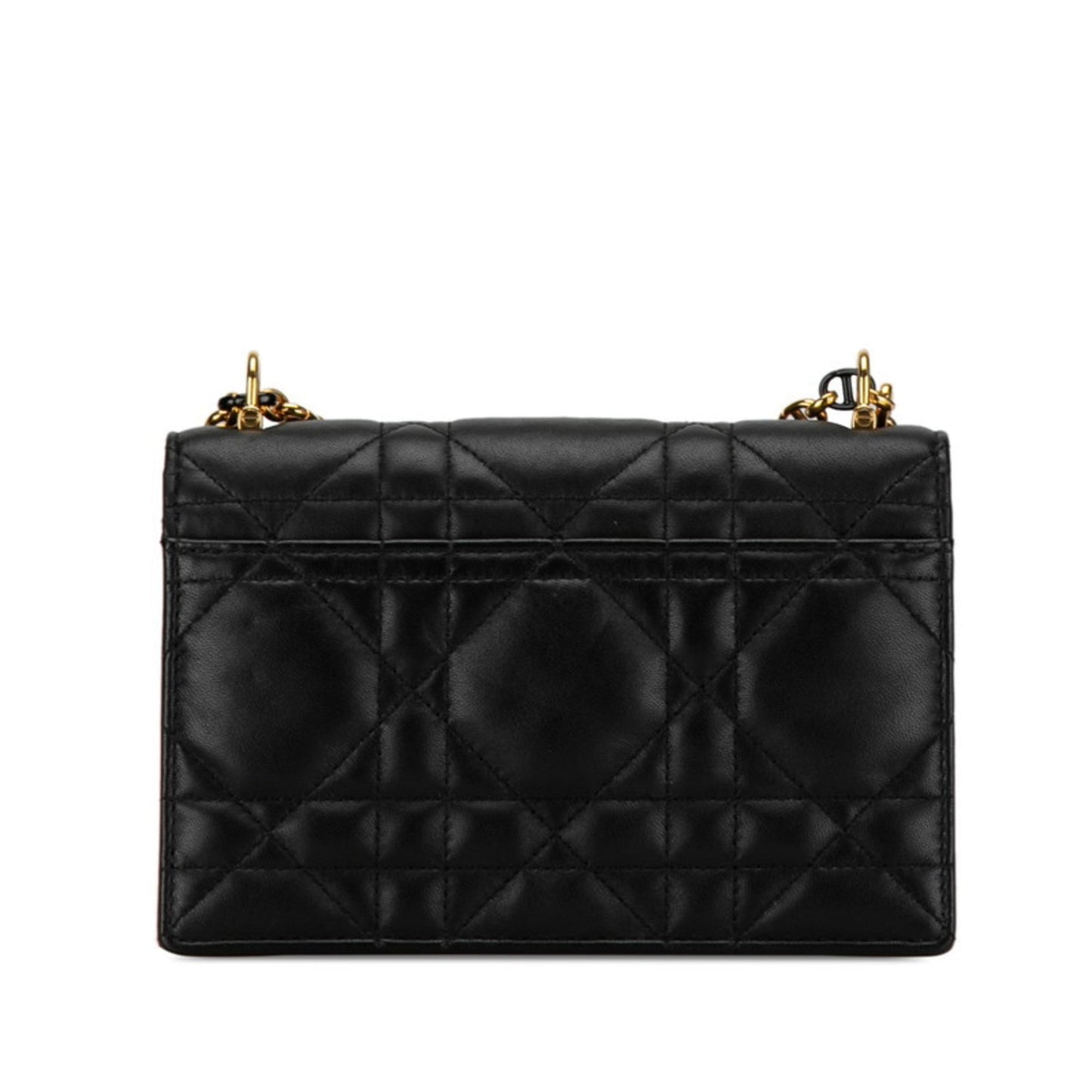 Christian Dior Black Leather Shoulder Bag  