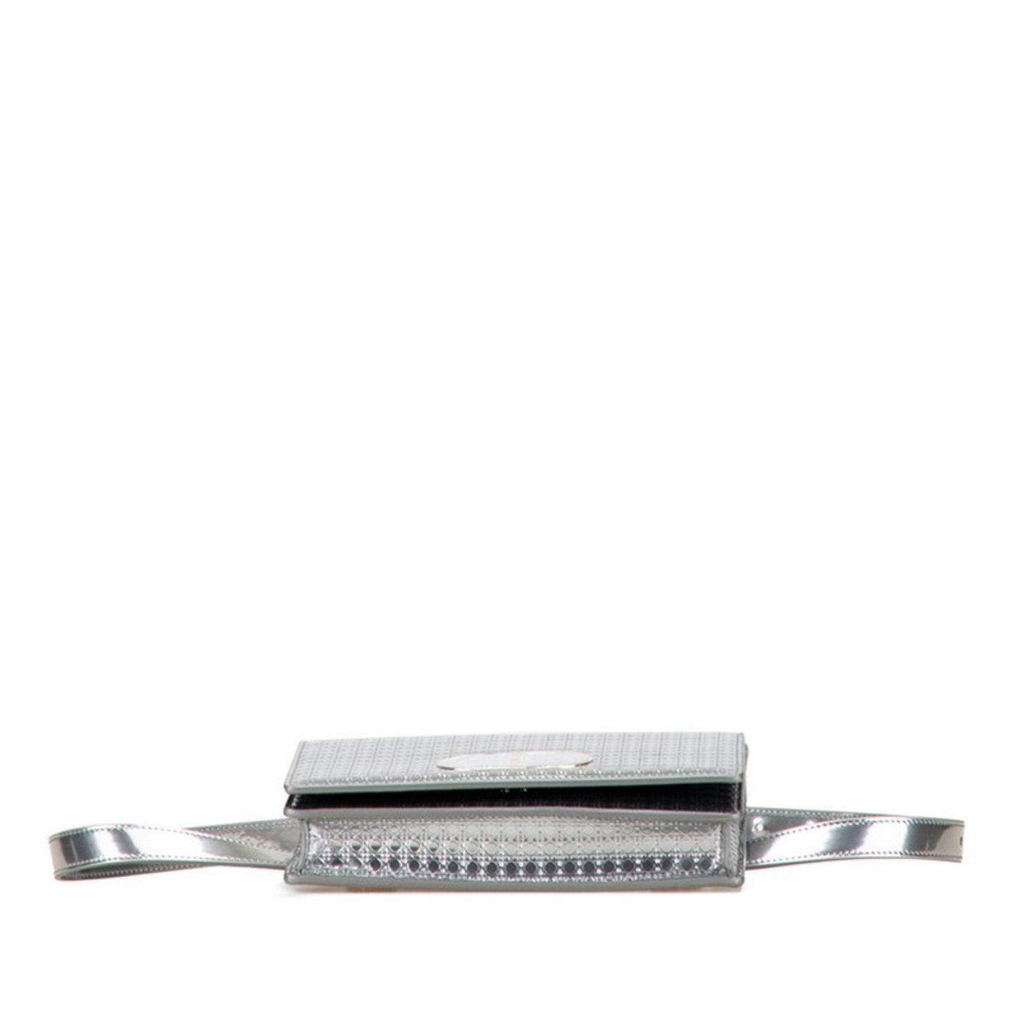 Christian Dior Silver Leather Shoulder Bag  