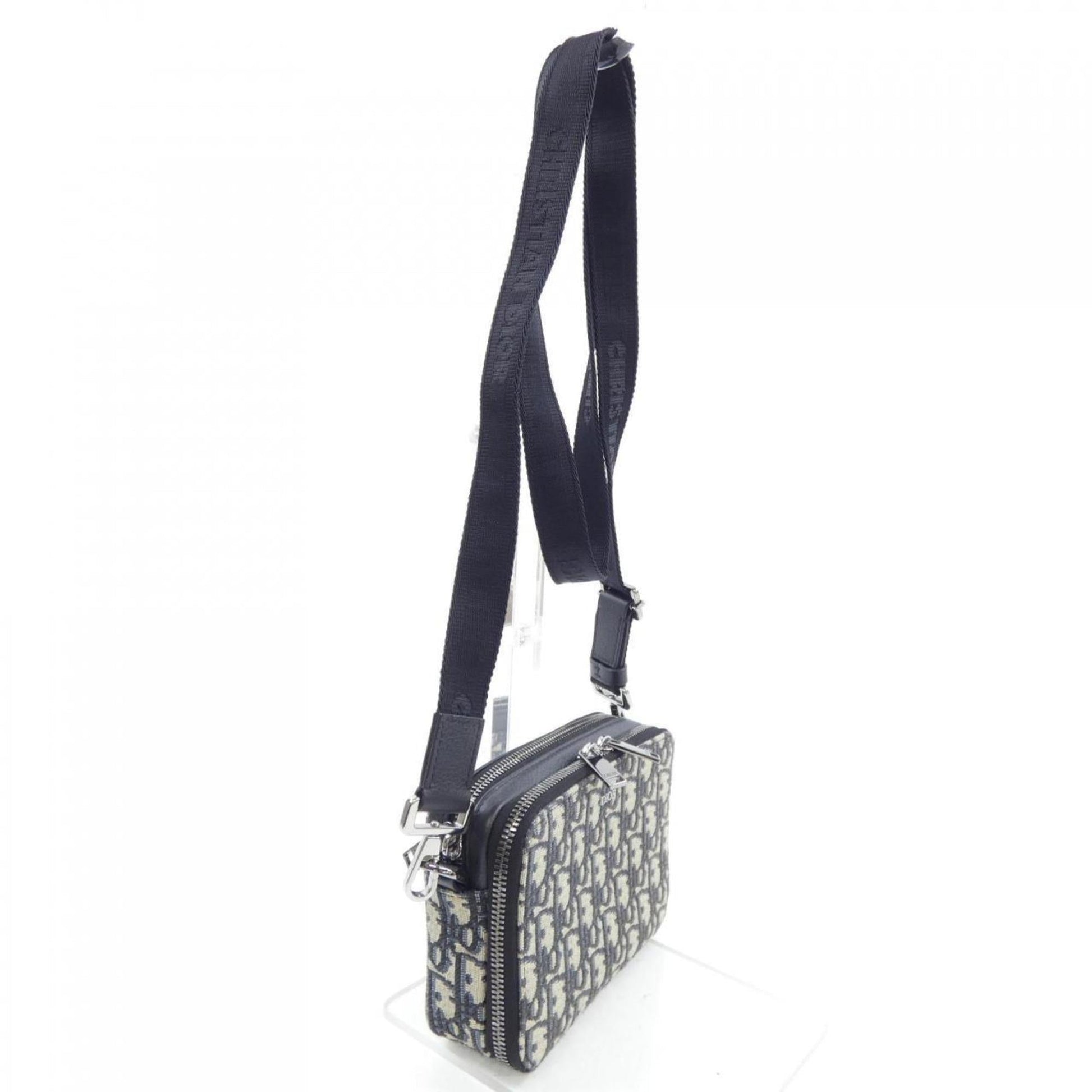Christian Dior Beige Black Navy Handbag  