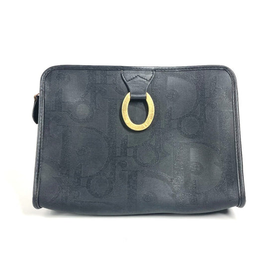 Christian Dior Navy Pvc Leather Clutch Bag Pouch  