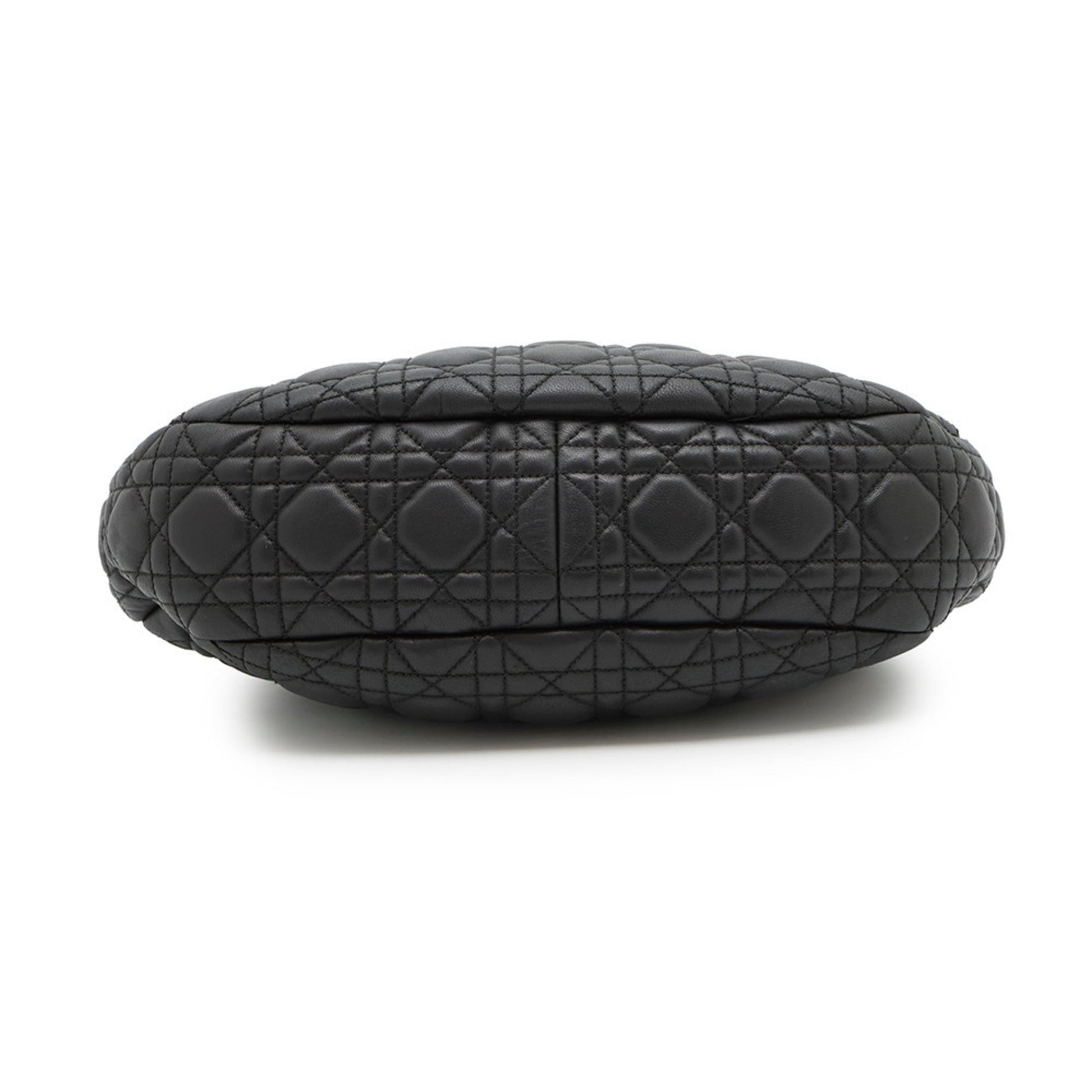 Christian Dior Black Leather Shoulder Bag  