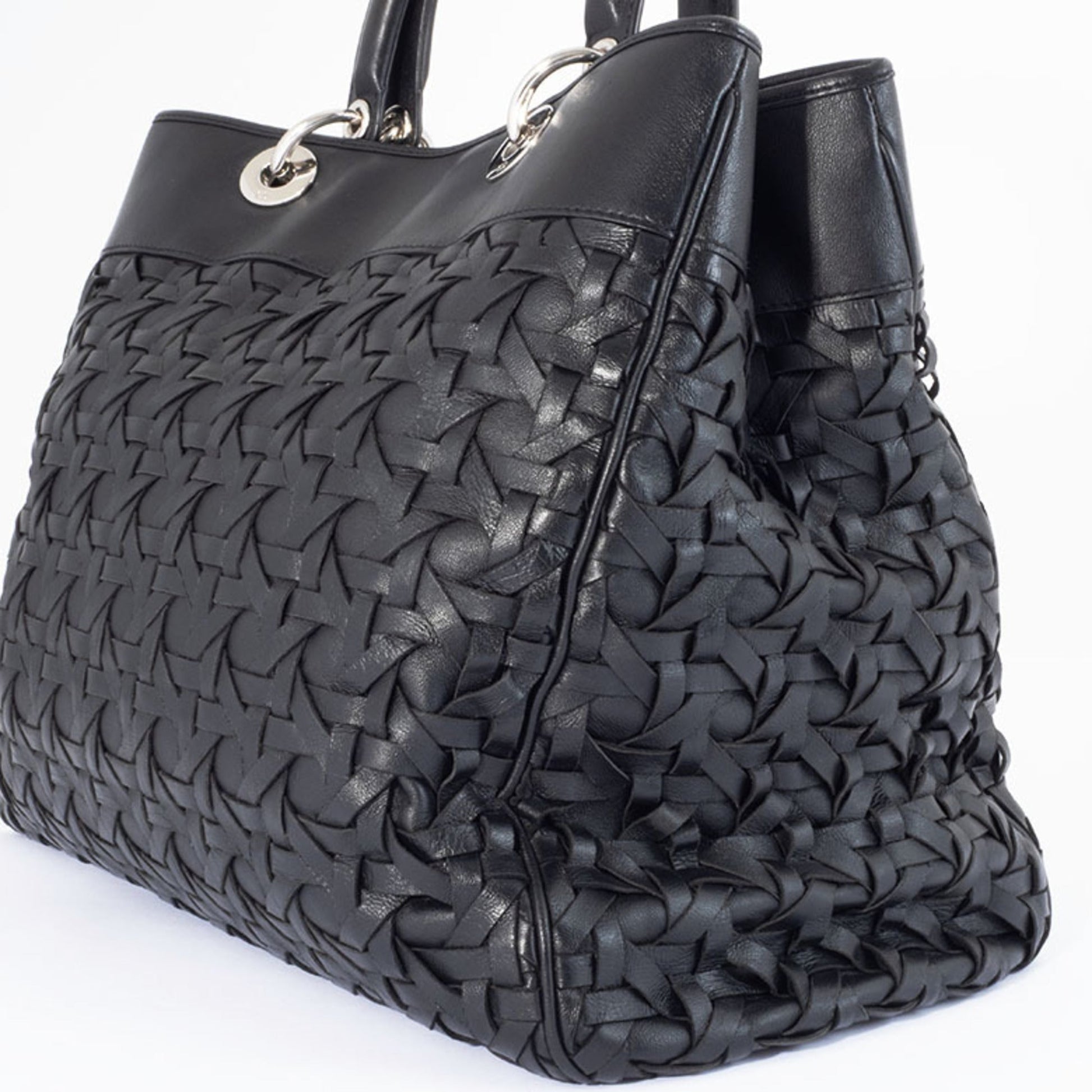 Christian Dior Black Leather Handbag  