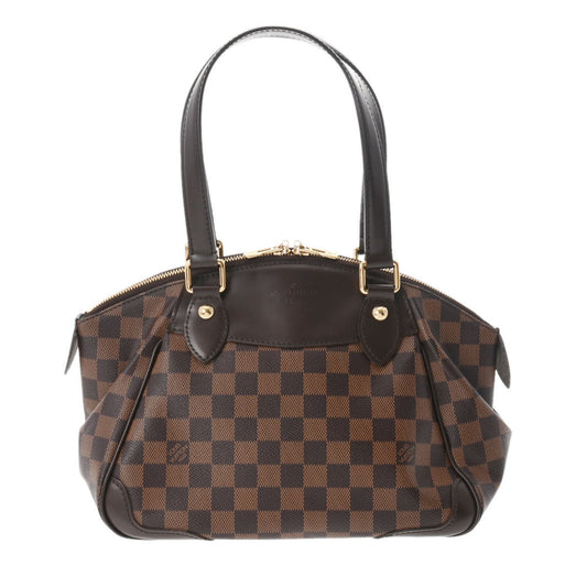 LOUIS VUITTON Damier Verona PM Brown N41117 Women's Canvas Handbag