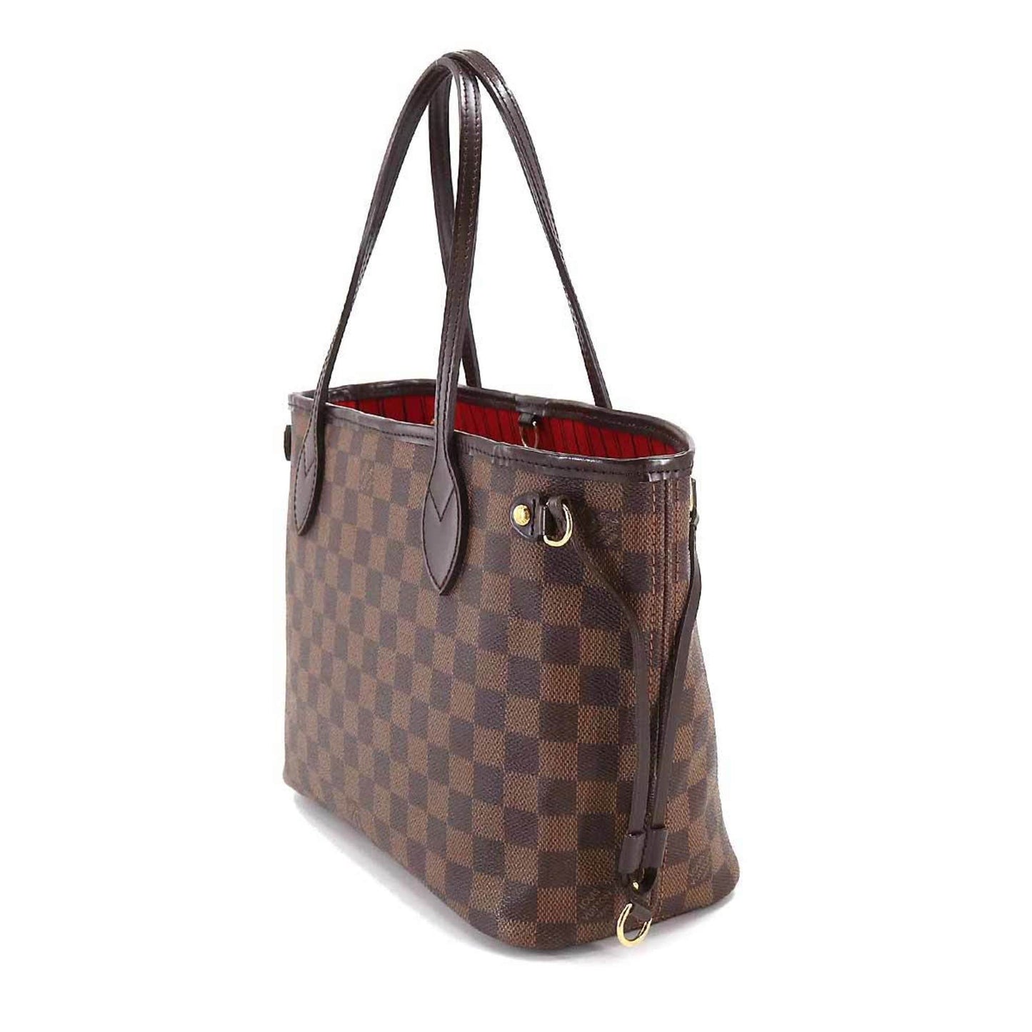 LOUIS VUITTON Damier Neverfull PM Tote Bag Ebene Brown