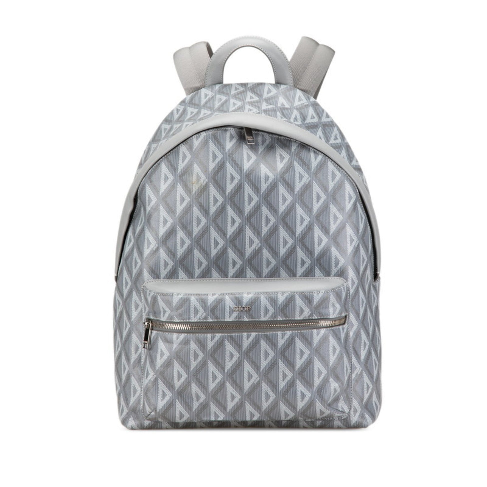 Christian Dior Gray Pvc Leather Backpack  