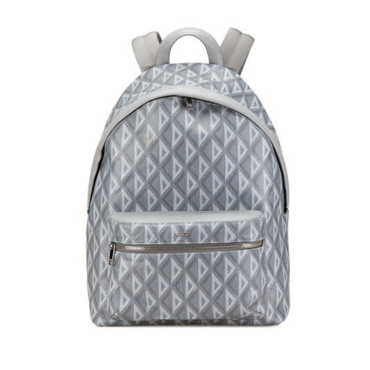 Christian Dior Gray Pvc Leather Backpack  