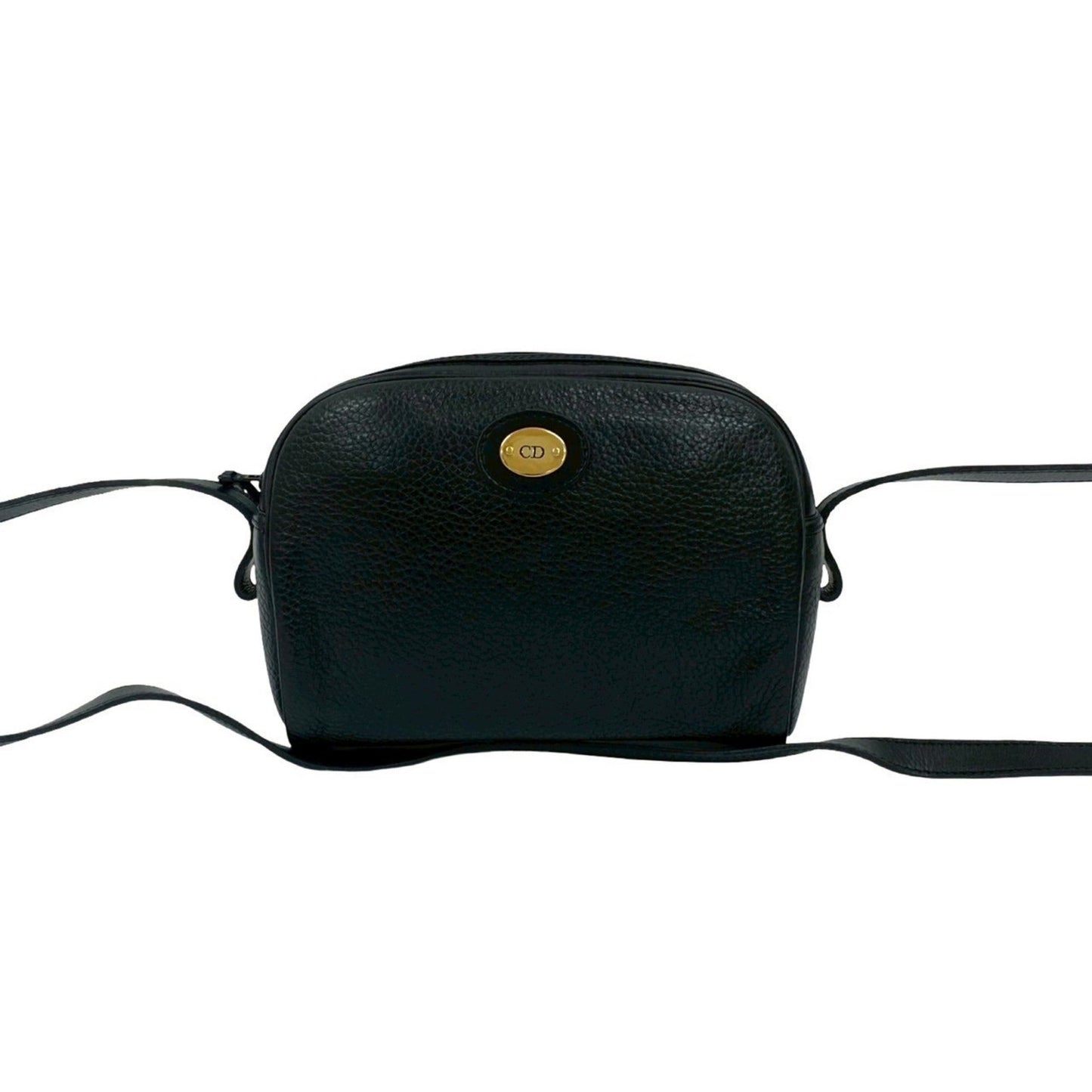Christian Dior Black Leather Pochette Shoulder Bag  