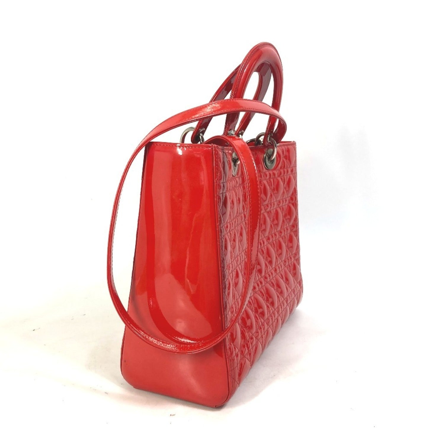 Christian Dior Red Color Leather Handbag Shoulder Bag  