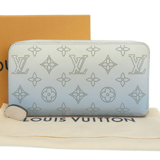 LOUIS VUITTON Monogram Mahina Zippy Punching Blue Gradation M80494