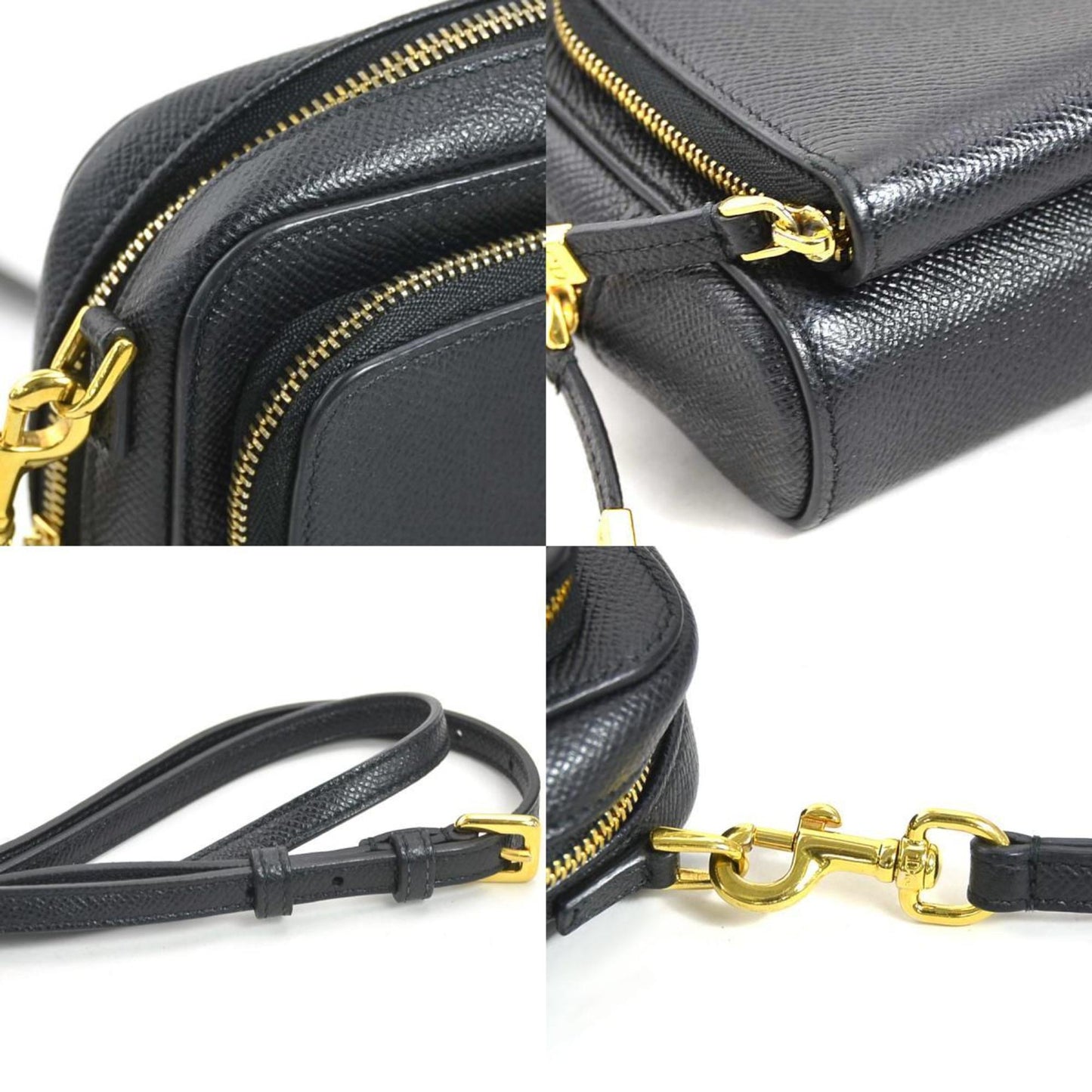 Christian Dior Black Leather Shoulder Bag  