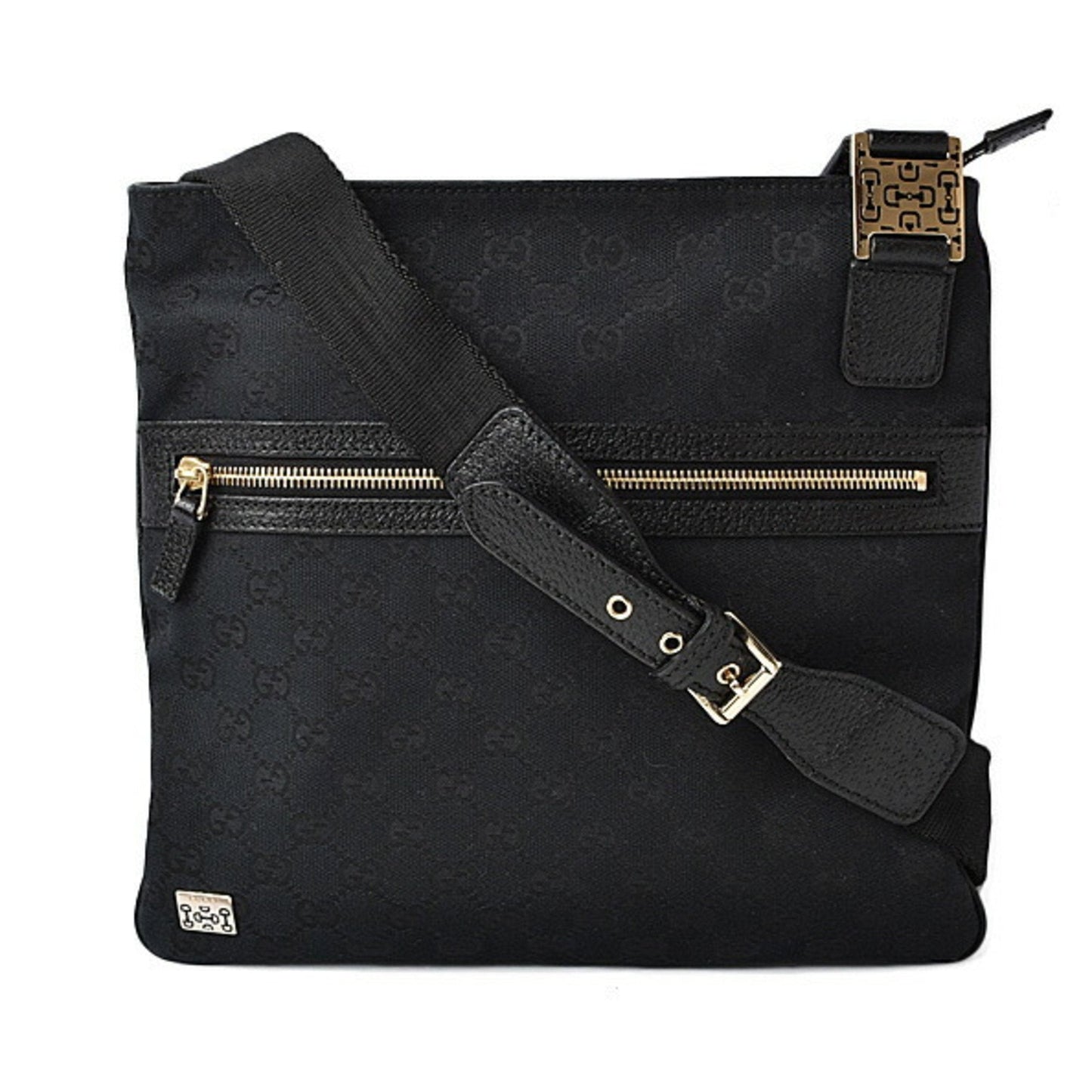 Gucci Black Canvas Shoulder Bag