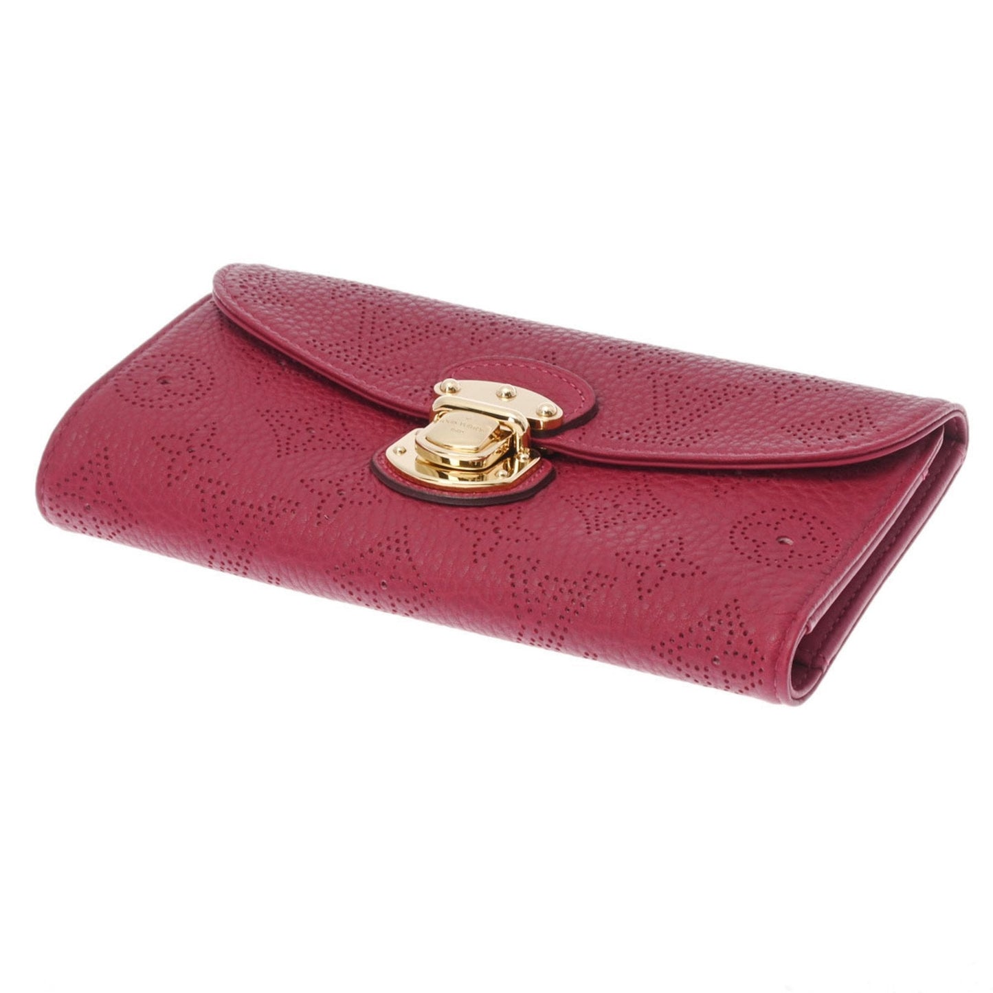 LOUIS VUITTON Mahina Portefeuille Amelia Gourna M58091 Women's Monogram Trifold Wallet