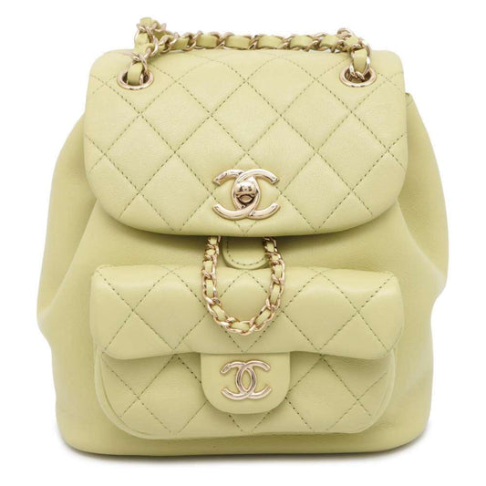CHANEL Backpack Matelasse Coco Mark Lambskin AS2908