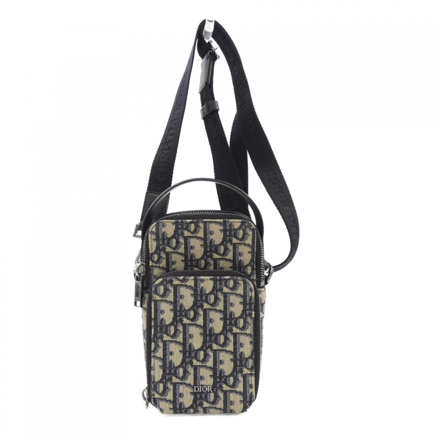 Christian Dior Beige Black Navy Handbag  