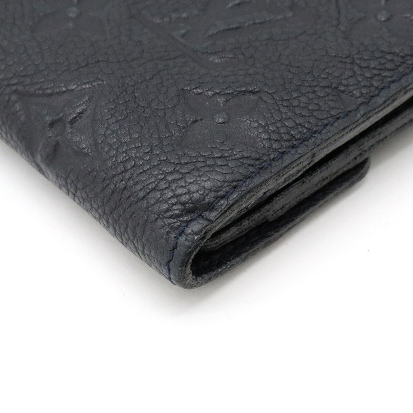 LOUIS VUITTON Monogram Empreinte Portefeuille Curieuse Trifold Wallet Infini Black M60539