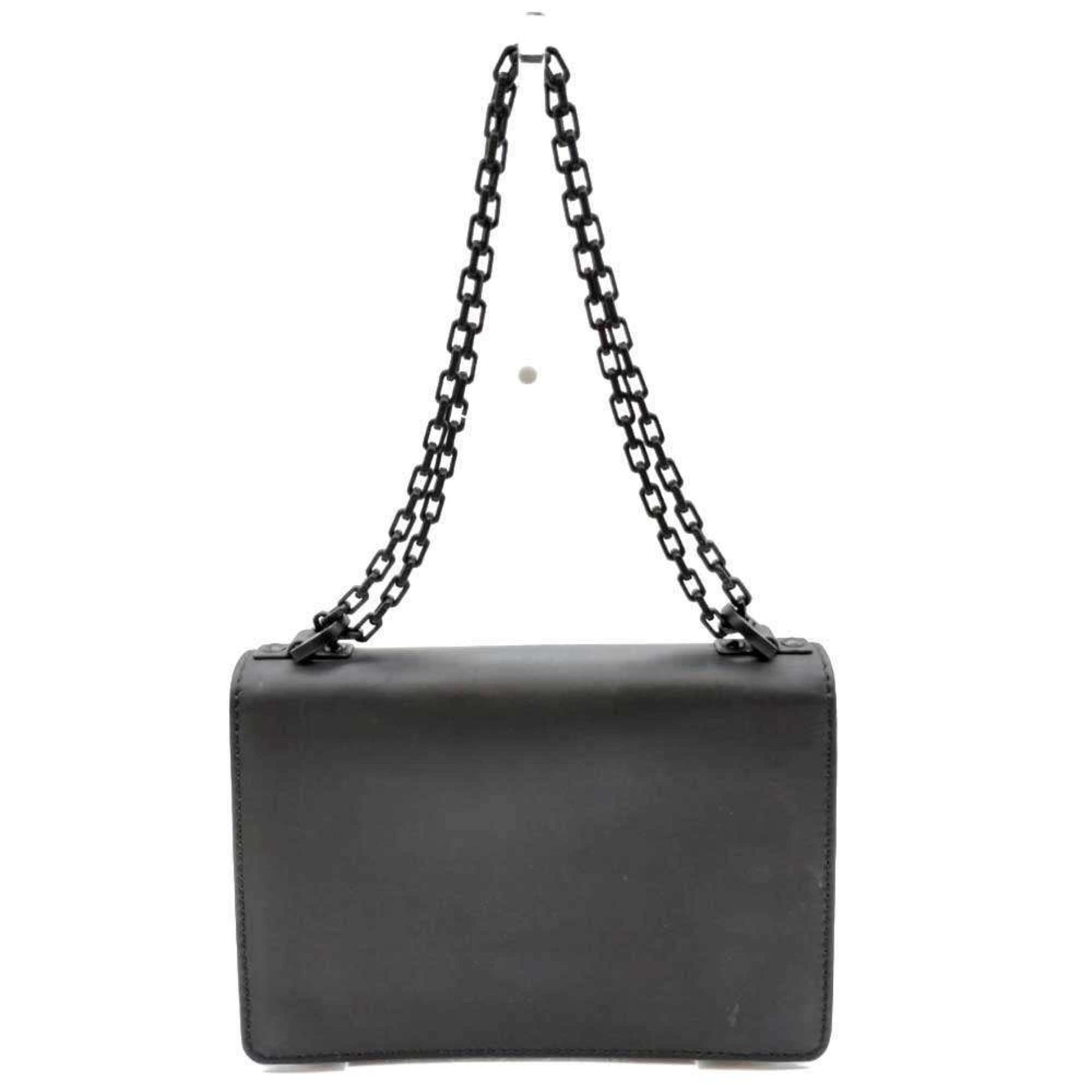 Christian Dior Black Leather Shoulder Bag  