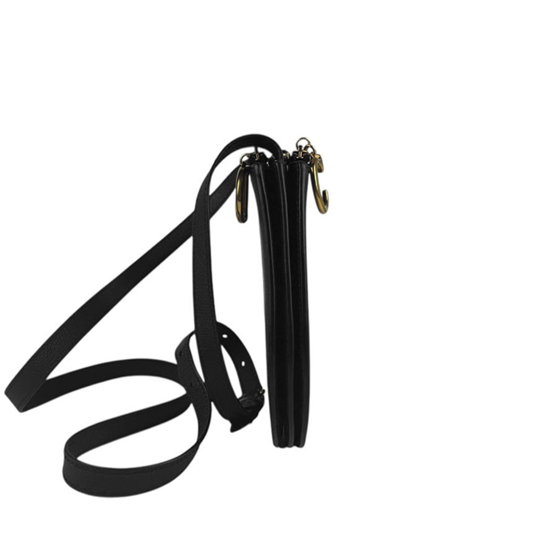 Christian Dior Black Leather Shoulder Bag  