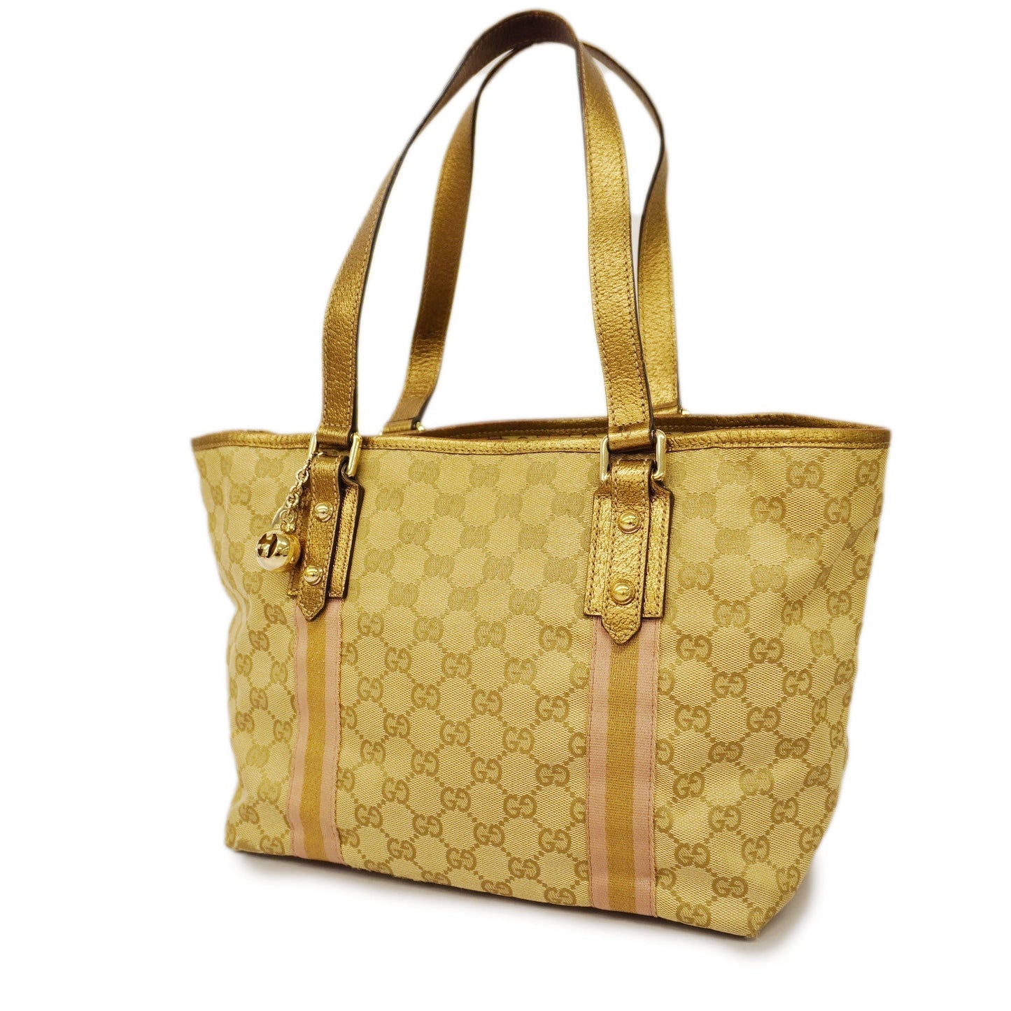Gucci Leather Canvas Tote
