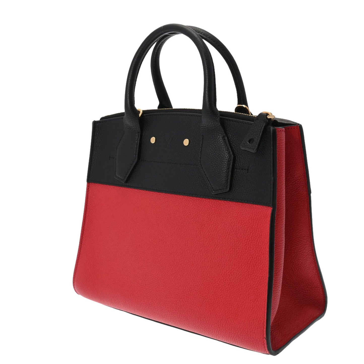LOUIS VUITTON City Steamer PM Noir/Rouge Women's Taurillon Leather Bag