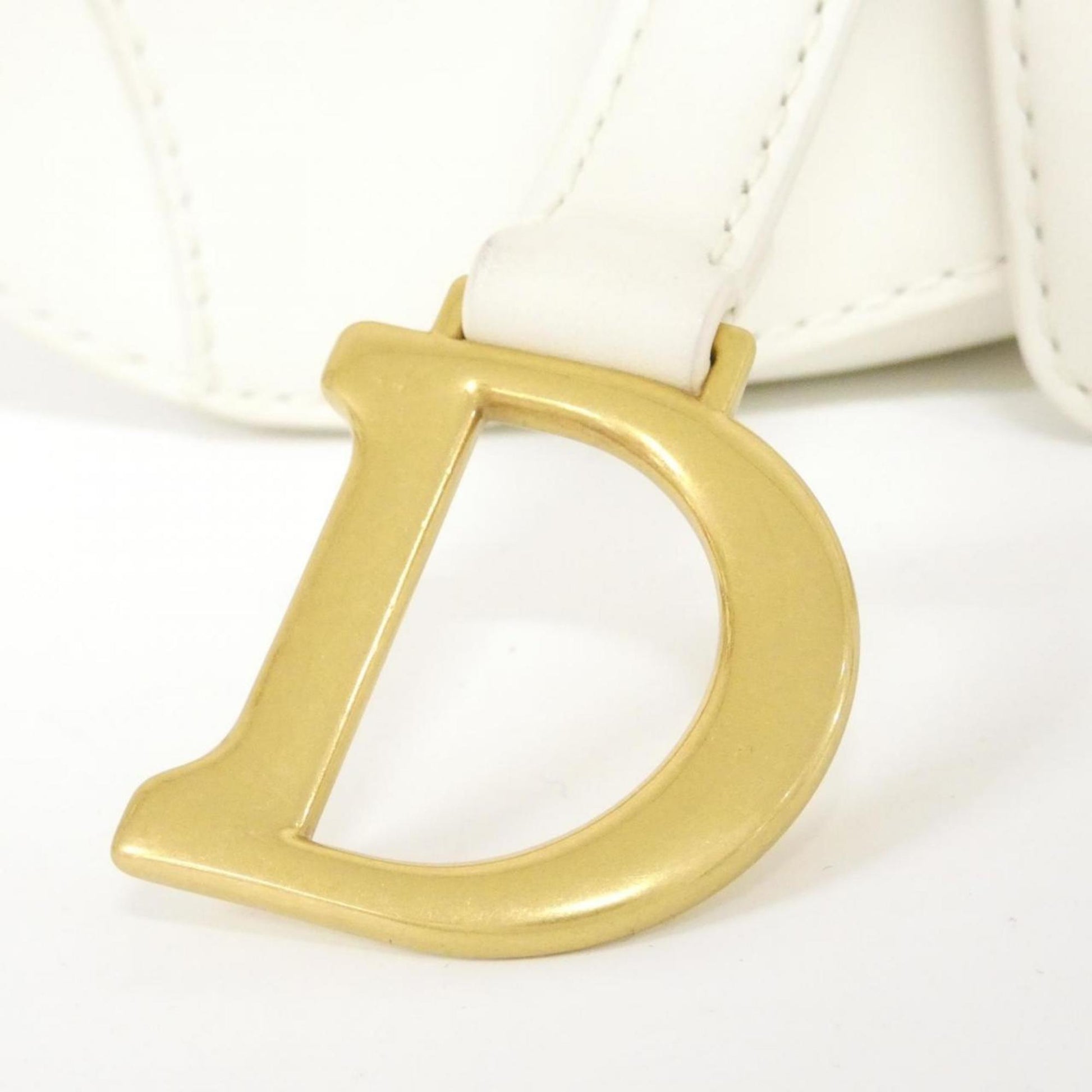Christian Dior Gold Leather Shoulder Bag  