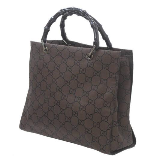 Gucci Leather Canvas Tote
