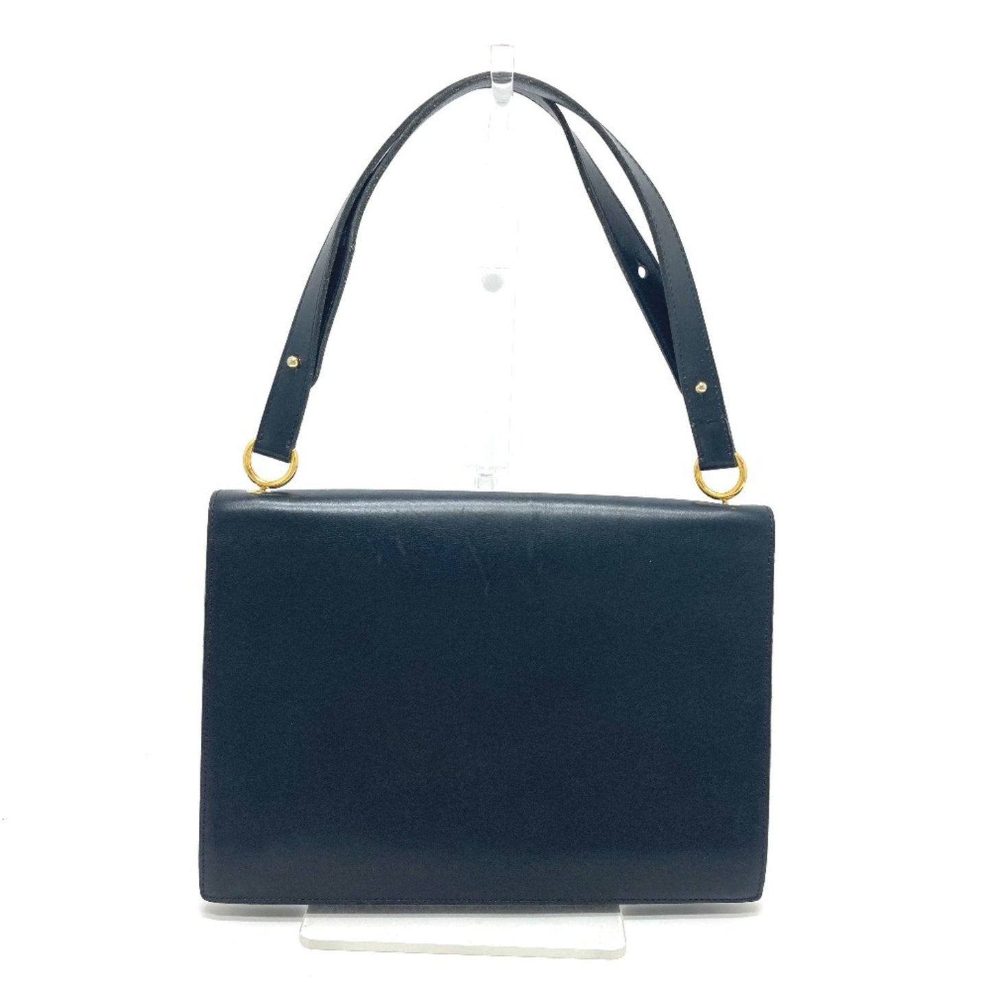 Christian Dior Navy Leather Shoulder Bag  