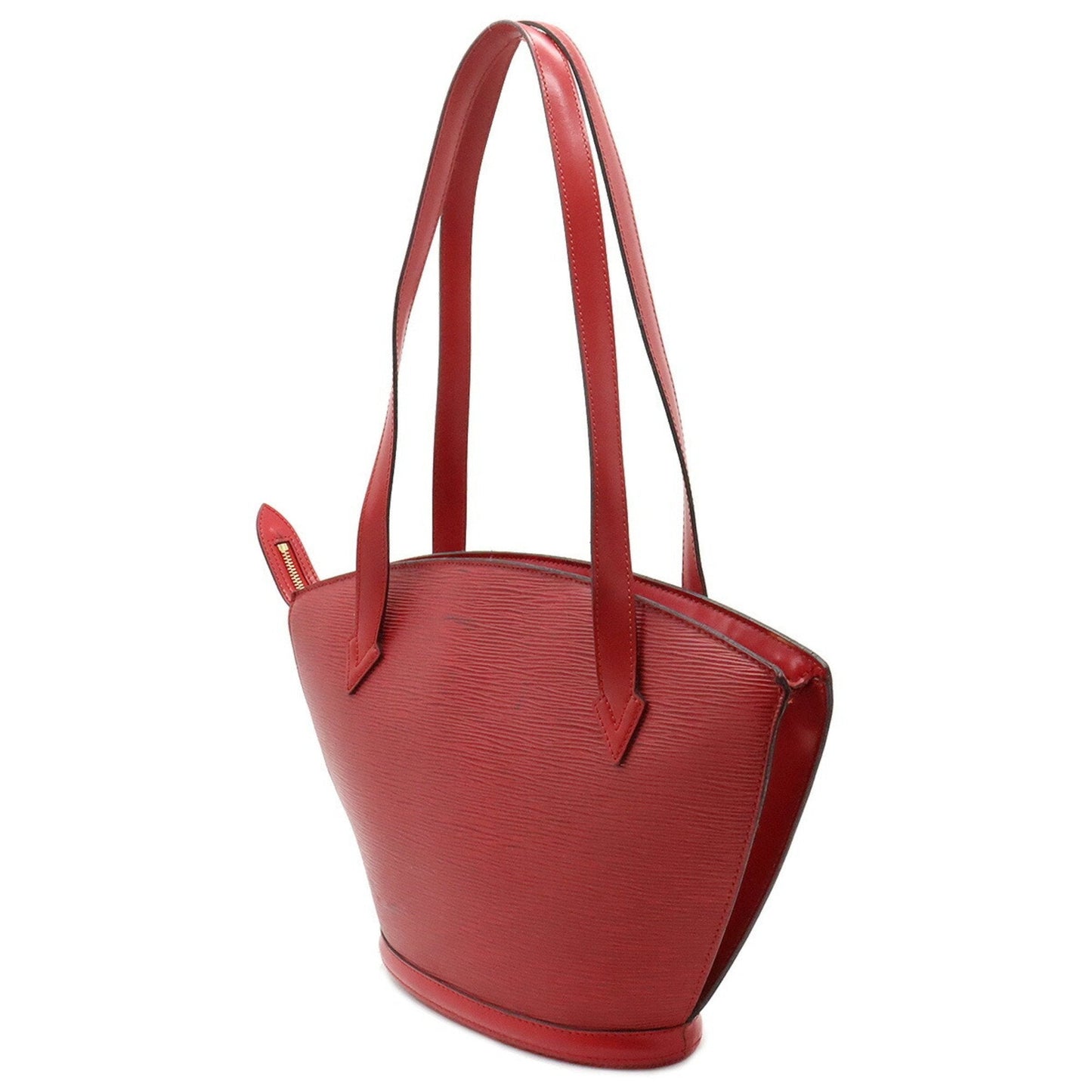 LOUIS VUITTON Epi Saint-Jacques Poigner Long Tote Bag Shoulder Leather Castilian Red