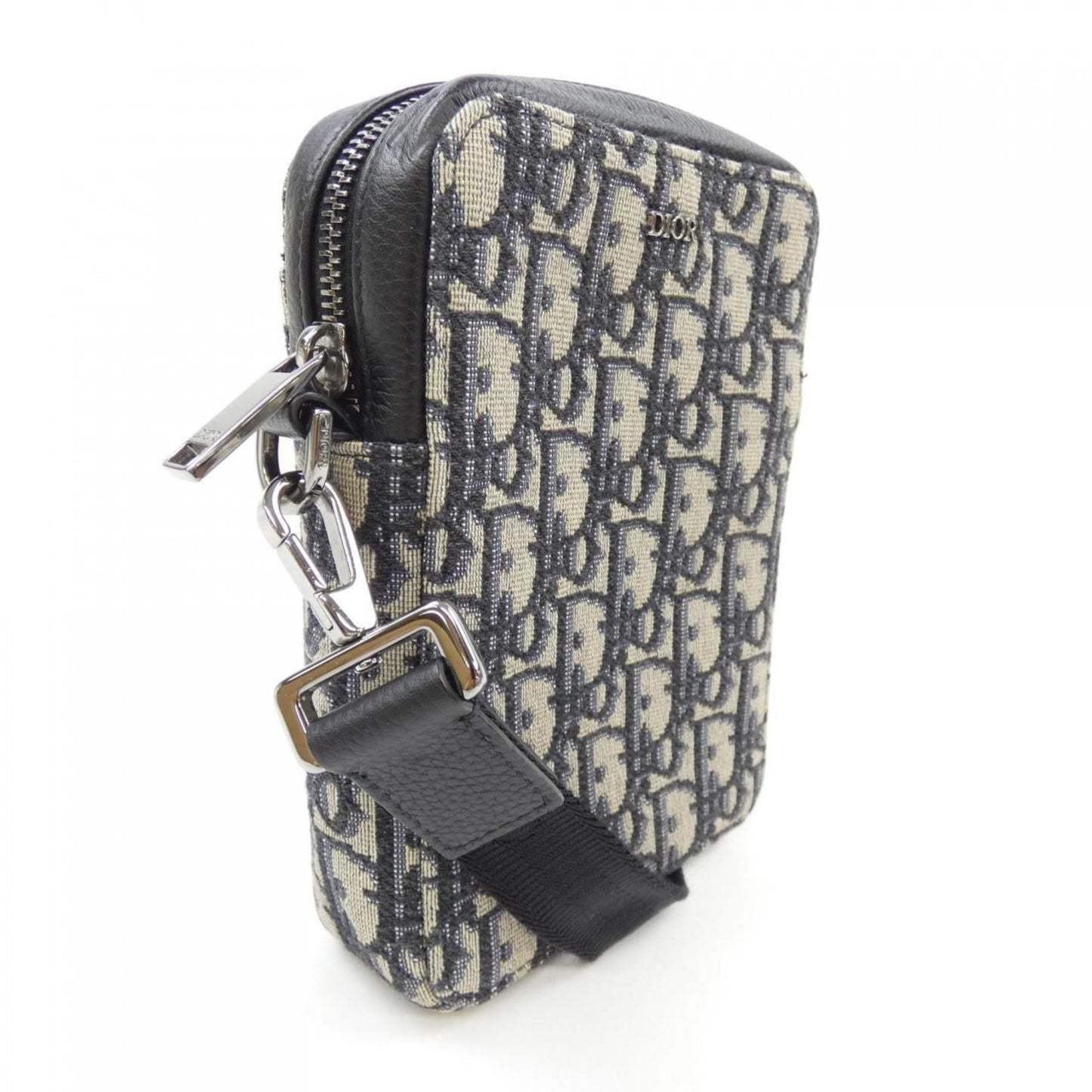 Christian Dior Beige Black Blue Handbag  